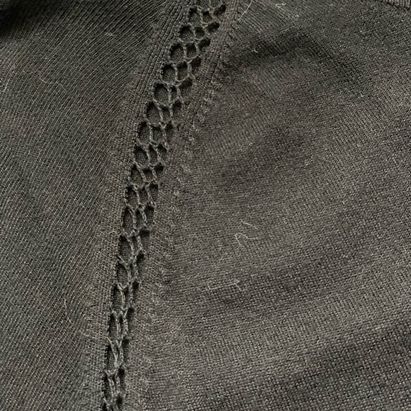 BCBG Maxazria women’s size XL black long sleeve knit ,stretch dress with details - Picture 6 of 8